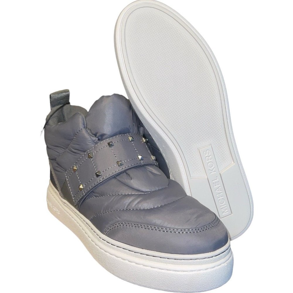 🌹WOMEN BOOTS SIZE 8  MICHAEL MICHAEL KORS STIRLING MID In Heather Grey - Picture 5 of 12